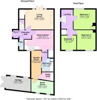1 , Dewsall Cottage, Dewsall, Hereford - all floor