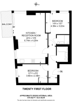 Floorplan area for info only, not for £/sq. ft valuation