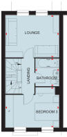 First floor floorplan of the Cannington at Chaloners Green, Whitby