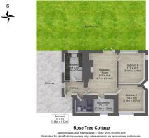 3D floorplan with outdoor space