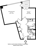 Floorplan area for info only, not for £/sq. ft valuation