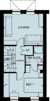 Draycot first floor plan at Orchards Rise