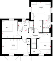 First floor of the 4 bed Avondale with Hexagon Bay