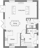 Dandara - The Russetts - The Rowan, Home 24 floorplan