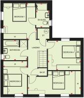 First floor of our 4 bed Alfreton home