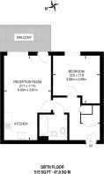 Floorplan area for info only, not for £/sq. ft valuation