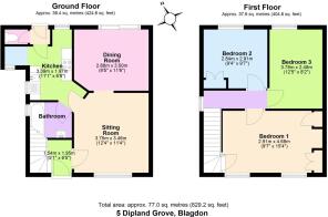 5 Dipland Grove, Blagdon - floorplan.JPG