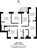 Floorplan area for info only, not for £/sq. ft valuation