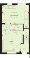 Ground floor plan of our 3 bed Mewstone home