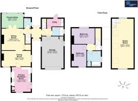 3 Orchard Cottages, Chute - all floors.JPG
