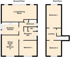 25 Cae Gwynnan, Dwygyfylchi - all floors.JPG