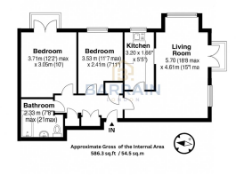 54.5 sq.m
