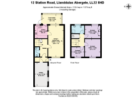 Floor Plan - 12 Station Road, Llanddulas Abergele 