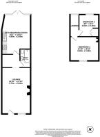 Floorplan - Cooper's Cottage, 7 Castle Road, Rhaya