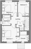 Dandara - The Russetts - The Scotney, Home 54 floorplan