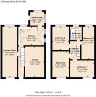 1- Floor Plan. 2 Rainton Drive, Thornaby, Stockton