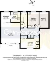 Floorplan - Flat 5 Climping Court, Rackham Road, R