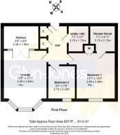 Floorplan - Flat 16 Chermont Court The Street East