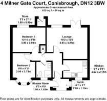4 Milner Gate Court Conisbrough DN12 3BW Floor Pla