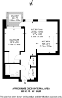 Floorplan area for info only, not for £/sq. ft valuation