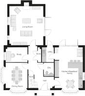 Ground Floor Plan (Plots 37, 38, 43)