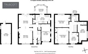 Floorplan of 13 Frogston Gardens