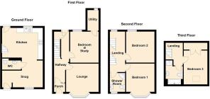 7 Ardudwy Terrace, Dyffryn Ardudwy - all floors.JP