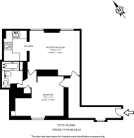 Floorplan area for info only, not for £/sq. ft valuation