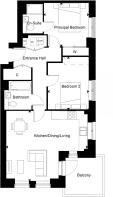 Foxtail House, Apartment 57 Floorplan