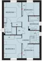 The first floor floor plan of The Ingleby