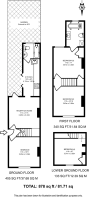 Floorplan area for info only, not for £/sq. ft valuation