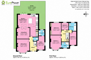 Estate Agent Floorplan with Garden