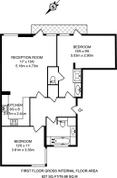 Floorplan area for info only, not for £/sq. ft valuation