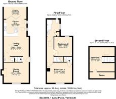 Sea Drift, 1 Alma Place, Yarmouth - all floors gol