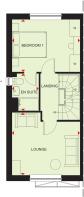 First floor plan of our 3 bed Kingsville home
