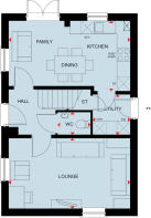 Ground floor of the 3 bedroom Hadley