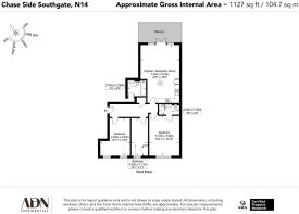 Flat 4, 272 Chase Side Southgate N14 4PR-Floor Pla