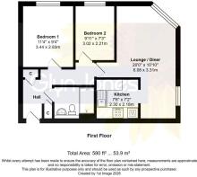 Floorplan - Flat 30, St Catherines Court, Irvine R
