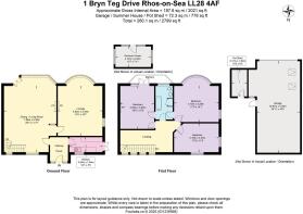 Floor Plan - 1 Bryn Teg Drive Rhos-on-Sea LL28 4AF
