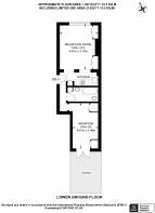Floorplan area for info only, not for £/sq. ft valuation