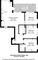 Floorplan area for info only, not for £/sq. ft valuation