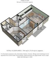 71 Apsley House - Floor plan 3D