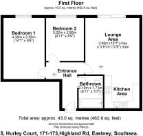Floor plan 5, Hurley Court, 171-173,Highland Rd. P