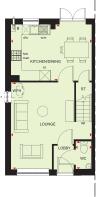 Ground floor plan of our 3 bed Maidstone home