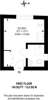Floorplan area for info only, not for £/sq. ft valuation