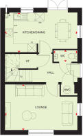Ground floor plan of our 3 bed Brancaster home
