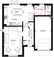 Ground floor plan of our 4 bed Hale home
