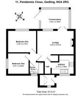11, Pendennis Close, Gedling, NG4 2RG FLOORPLAN.jp