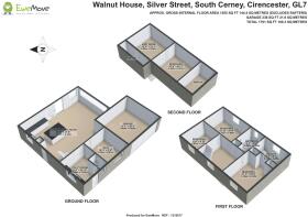 Floorplan Walnut House Silver Street 3D
