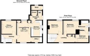 2 Fir Tree Cottage , Redgrave - all floors (1).JPG